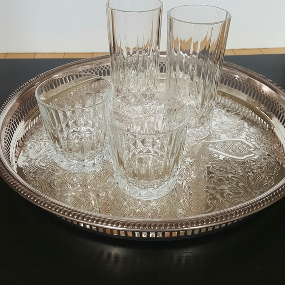 Vintage Silver Tray Large Size